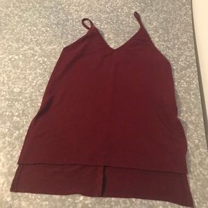 3 for $15 Burgundy tank top size Medium